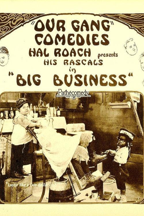 Big Business 1924 official movie poster
