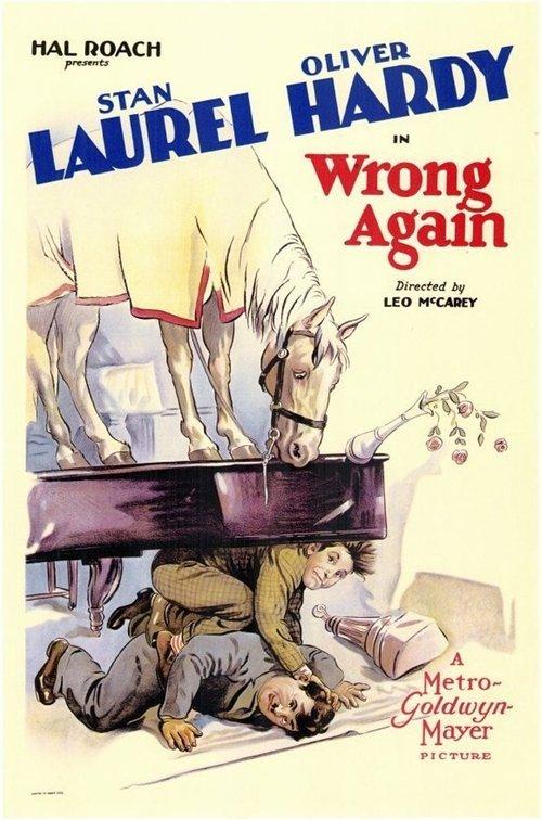 Wrong Again 1929 official movie poster