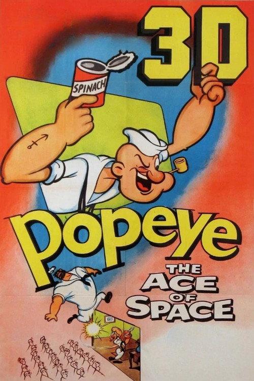 Popeye, the Ace of Space 1953 official movie poster