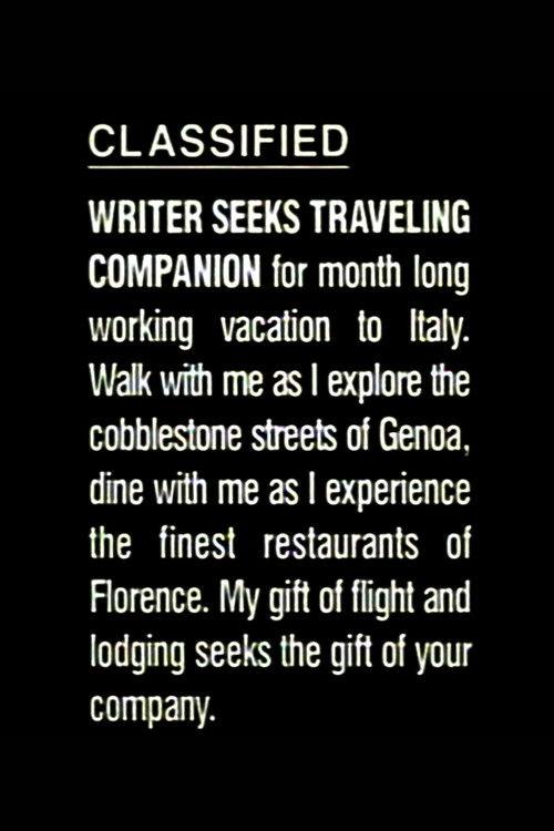 Traveling Companion 1998 official movie poster