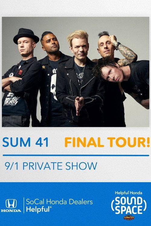Sum 41 live in the Helpful Honda Sound Space at KROQ, Los Angeles, CA, USA 2024 official movie poster