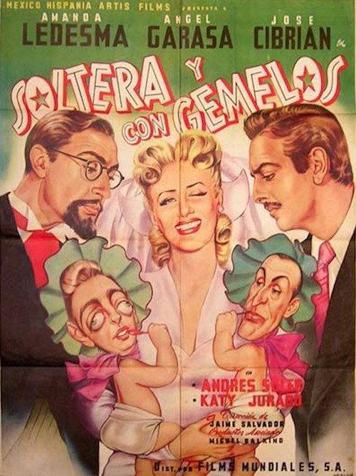 Soltera y con gemelos 1945 official movie poster