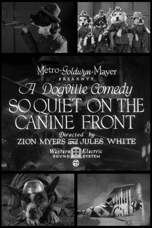 So Quiet on the Canine Front 1931 official movie poster
