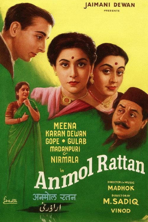 Anmol Ratan 1950 official movie poster
