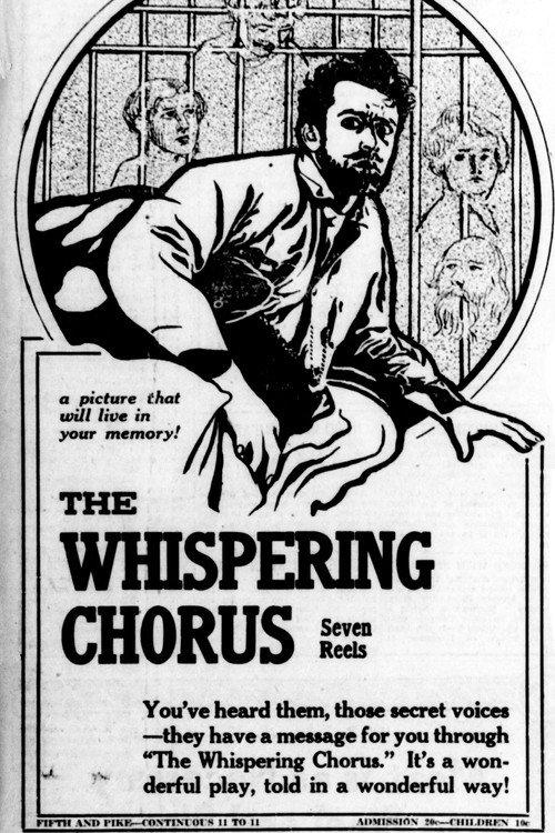 The Whispering Chorus 1918 official movie poster