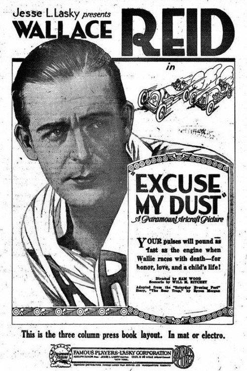 Excuse My Dust 1920 official movie poster