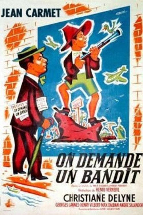 On demande un bandit 1951 official movie poster