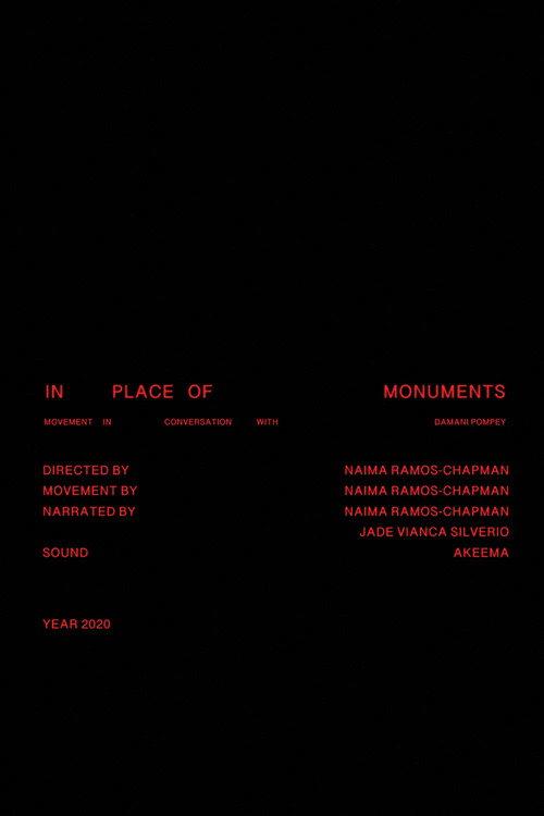 In Place of Monuments 2020 official movie poster
