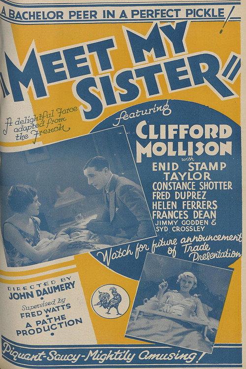Meet My Sister 1933 official movie poster