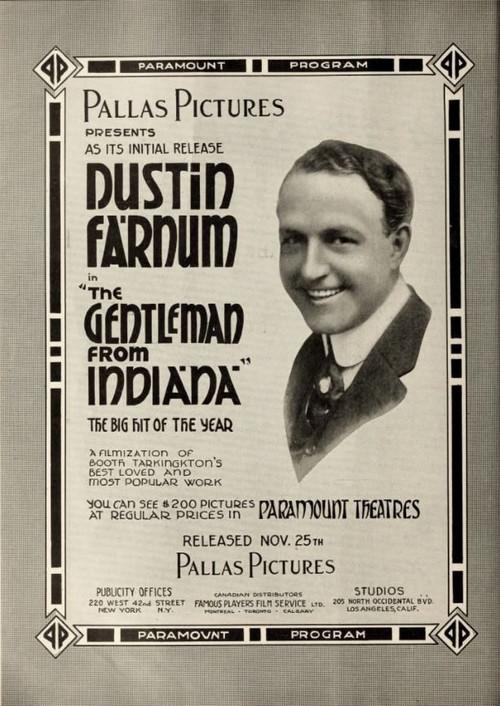 The Gentleman from Indiana 1915 official movie poster