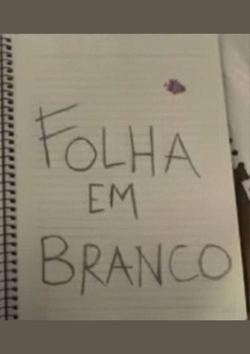 Folha em branco 2011 official movie poster