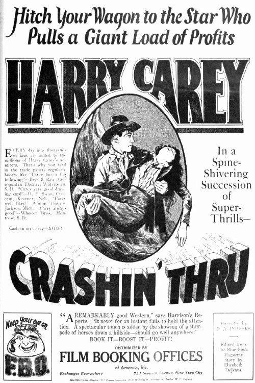 Crashin' Thru 1923 official movie poster