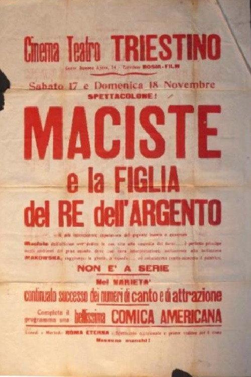 Maciste e la figlia del re dell'argento 1923 official movie poster