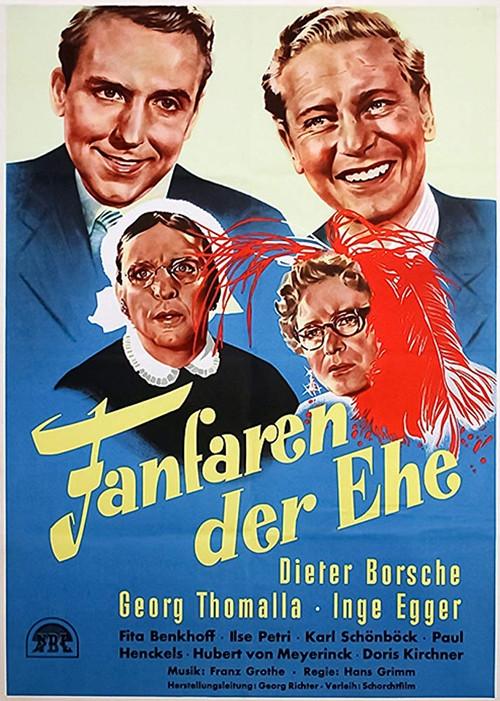 Fanfaren der Ehe 1953 official movie poster