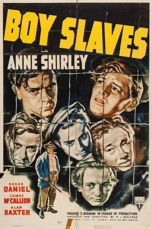 Boy Slaves 1939 official movie poster
