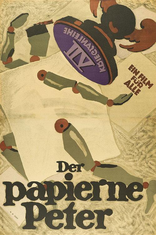 Der papierene Peter 1917 official movie poster