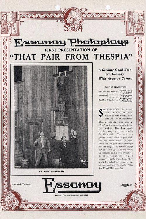 That Pair from Thespia 1913 official movie poster