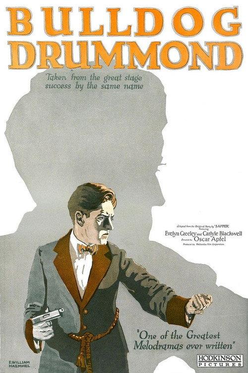 Bulldog Drummond 1922 official movie poster