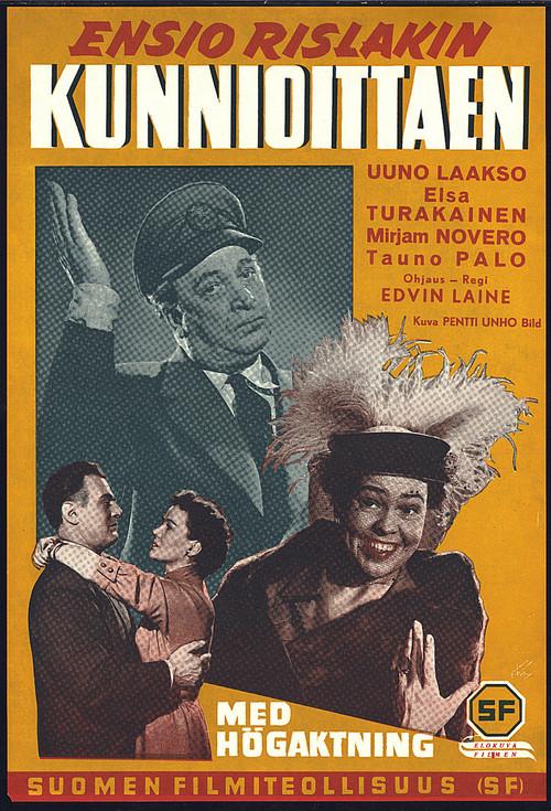 Kunnioittaen 1954 official movie poster