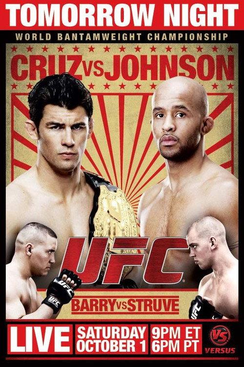 UFC on Versus 6: Cruz vs. Johnson 2011 official movie poster