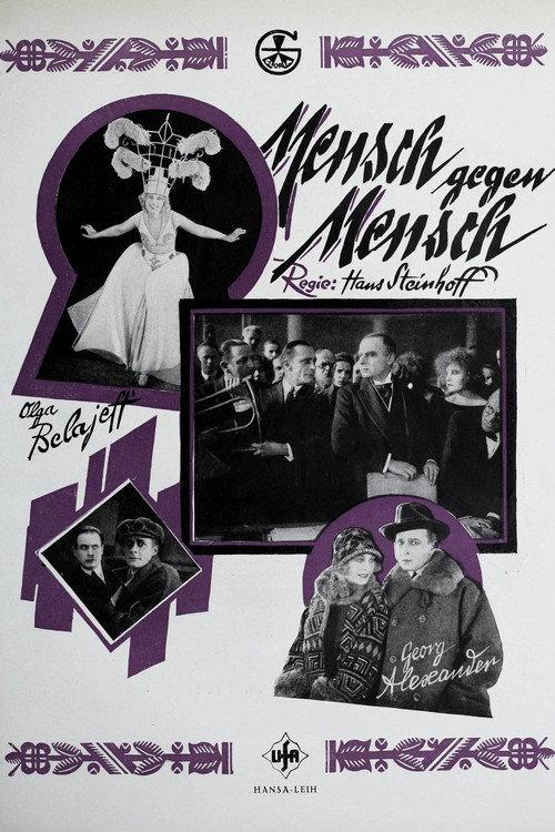 Mensch gegen Mensch 1924 official movie poster