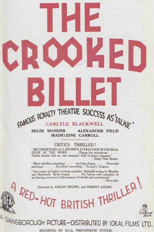 The Crooked Billet 1930 official movie poster