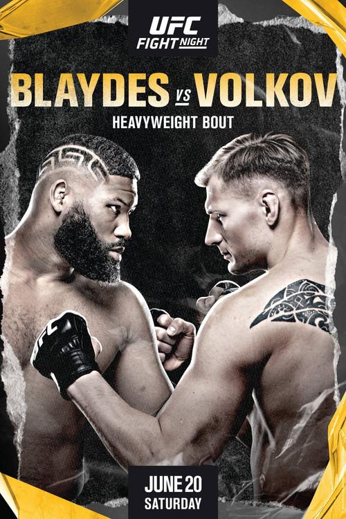 UFC on ESPN 11: Blaydes vs Volkov 2020 official movie poster