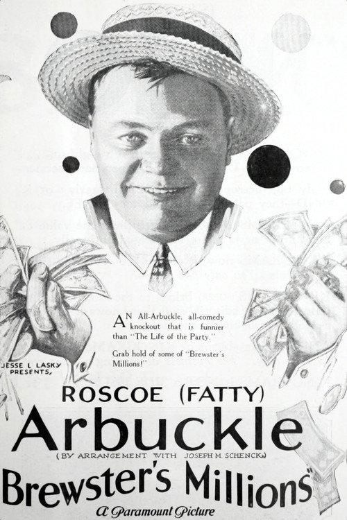 Brewster's Millions 1921 official movie poster