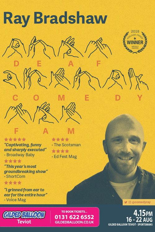 Ray Bradshaw - Deaf Comedy Fam 2018 official movie poster
