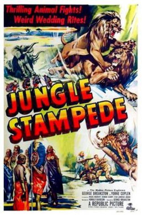 Jungle Stampede 1950 official movie poster