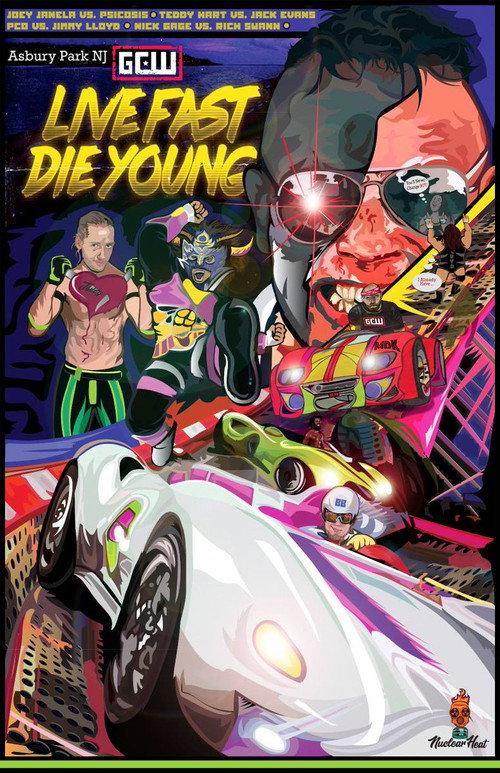 GCW Live Fast Die Young 2018 official movie poster