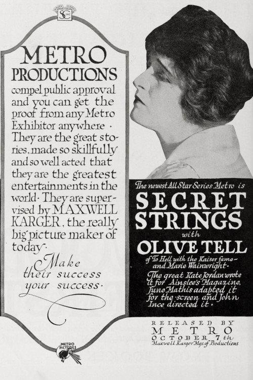 Secret Strings 1918 official movie poster