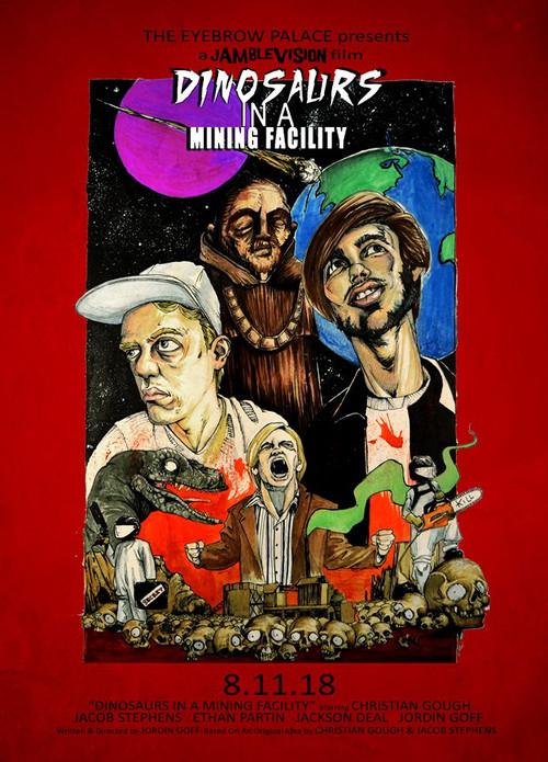 Dinosaurs In A Mining Facility 2018 official movie poster