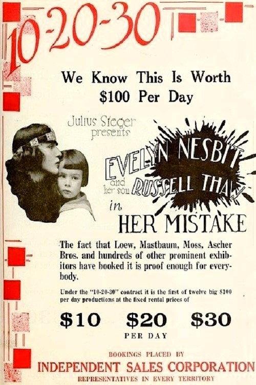 Her Mistake 1918 official movie poster