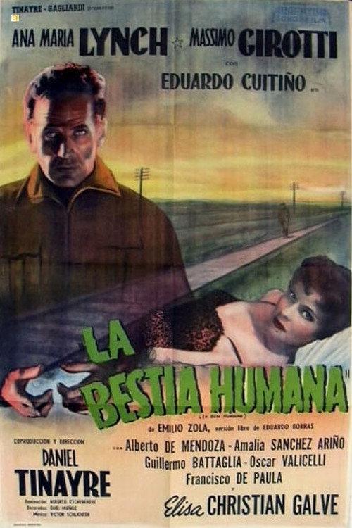La bestia humana 1957 official movie poster