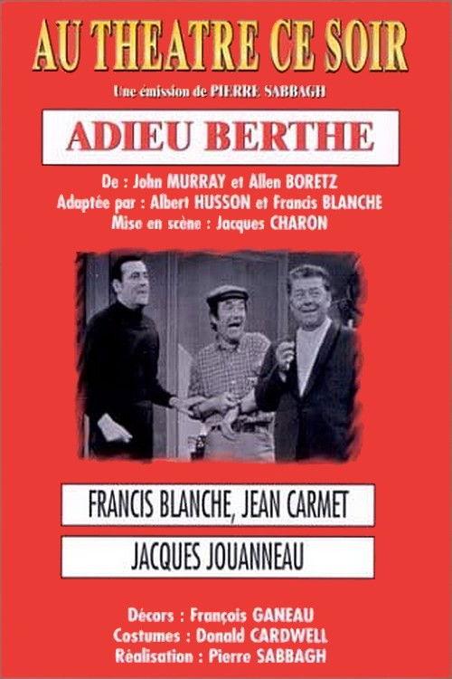 Adieu Berthe 1970 official movie poster