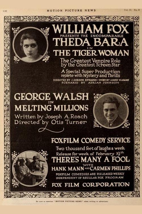 The Tiger Woman 1917 official movie poster