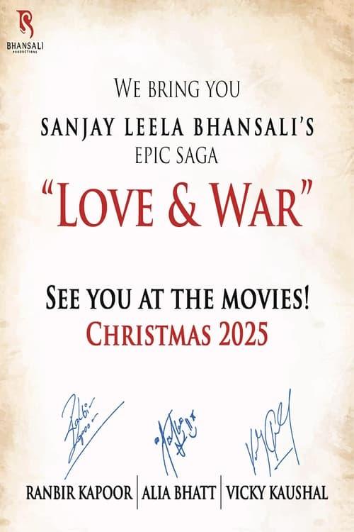 Love and War 2027 official movie poster