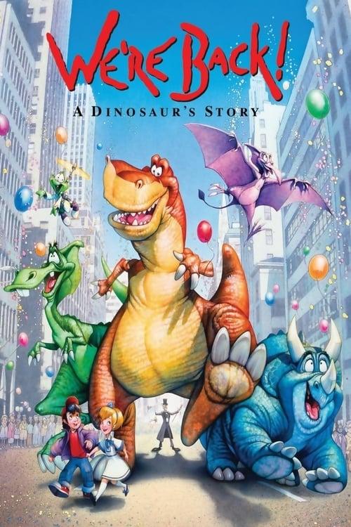 We're Back! A Dinosaur's Story 1993 official movie poster