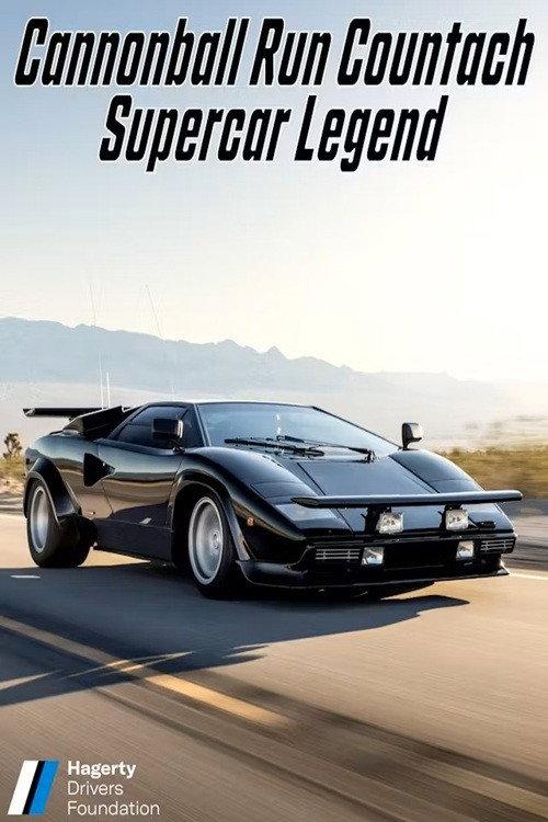 The Cannonball Run Countach 2022 official movie poster