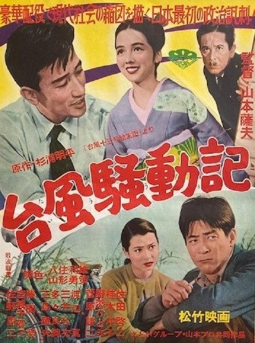Typhoon Furor 1956 official movie poster