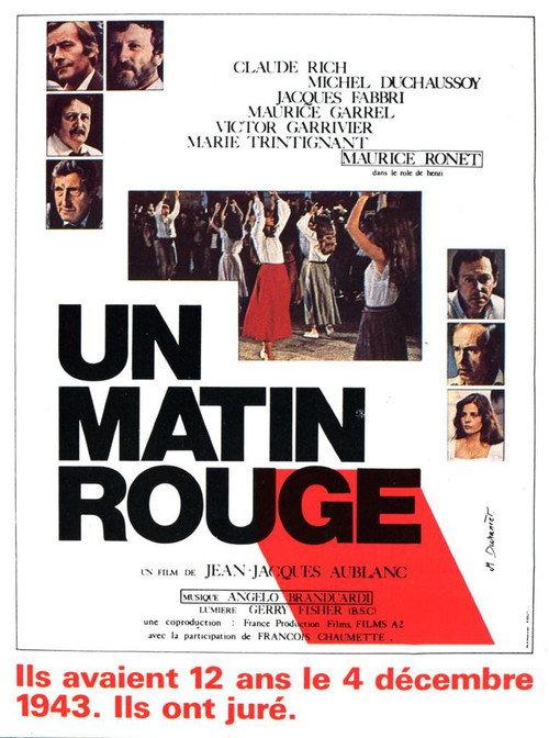 Un matin rouge 1982 official movie poster
