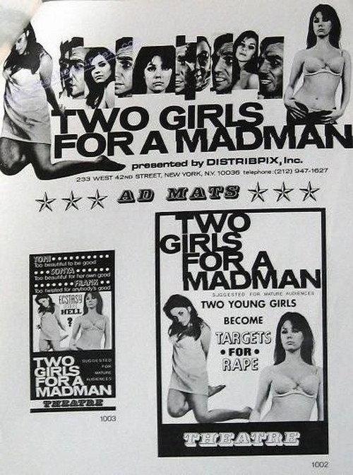 Two Girls for a Madman 1968 official movie poster