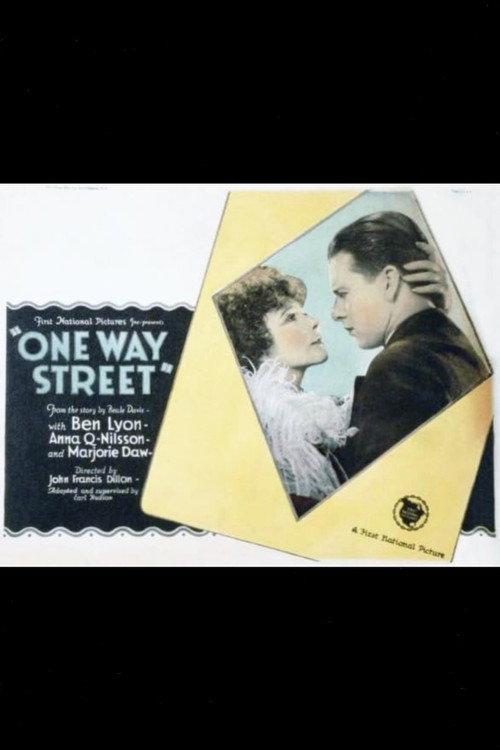 One Way Street 1925 official movie poster