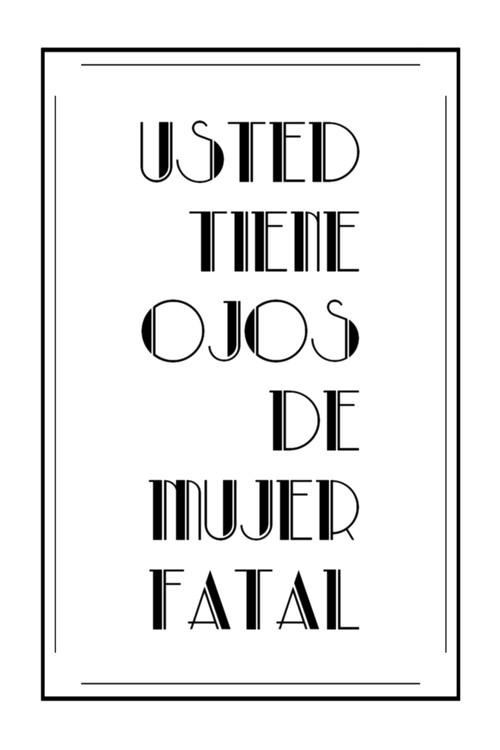 Usted tiene ojos de mujer fatal 1975 official movie poster