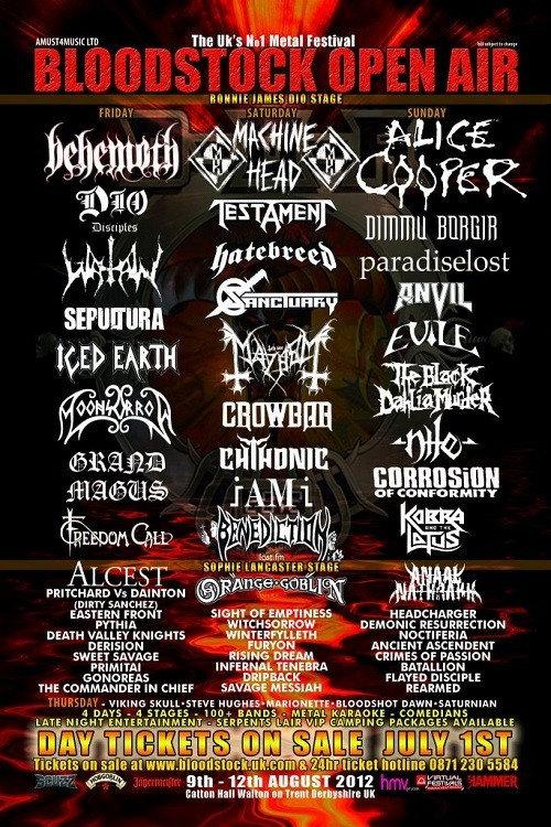 Paradise Lost: Live at Bloodstock 2012 official movie poster