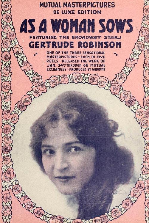 As a Woman Sows 1916 official movie poster