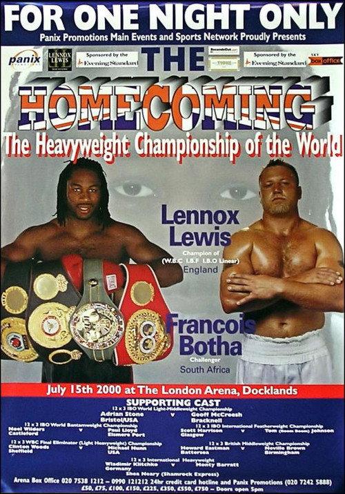 Lennox Lewis vs. Francois Botha 2000 official movie poster