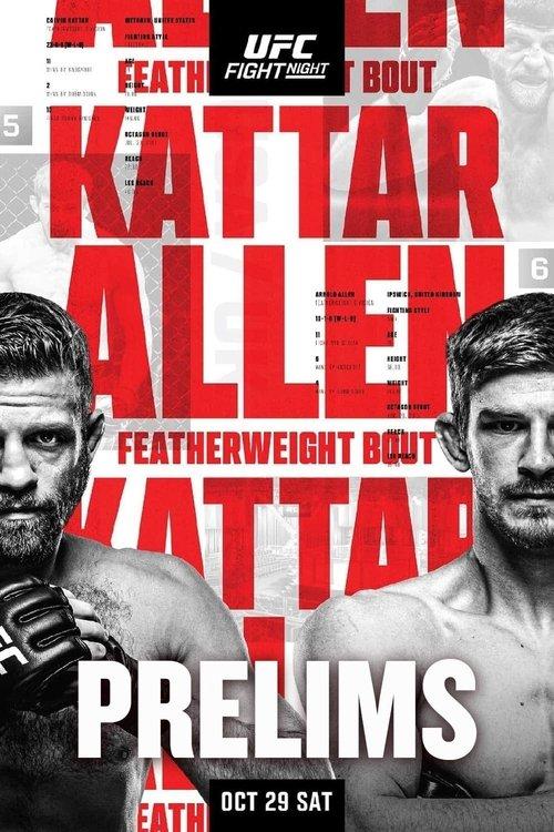 UFC Fight Night 213: Kattar vs. Allen 2022 official movie poster