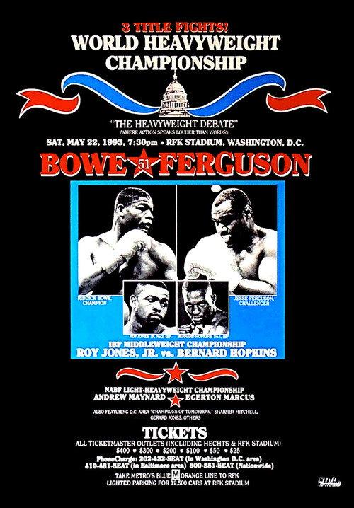 Riddick Bowe vs. Jesse Ferguson 1993 official movie poster